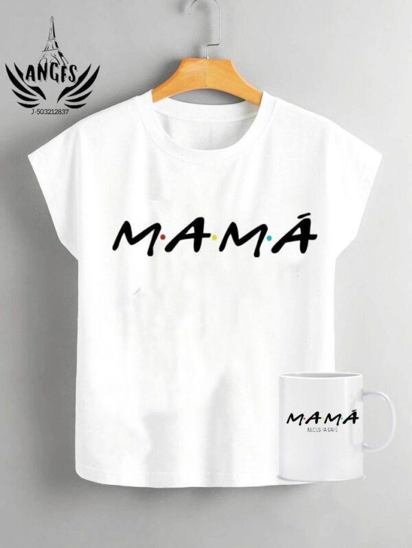 Blusa mas taza logo mamá simple