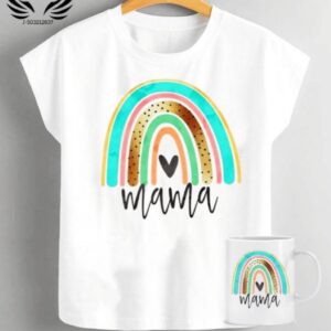 Blusa mas taza logo mama arcoíris