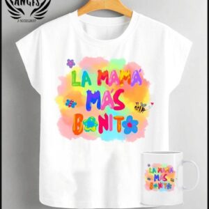 Blusa mas taza logo mamá mas bonita