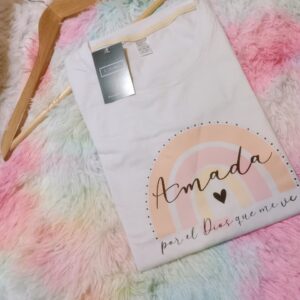 Blusa blanca logo amada