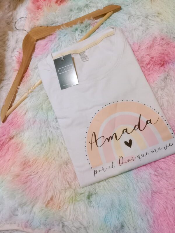 Blusa blanca logo amada