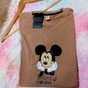 Blusa cafe logo mikey mouse