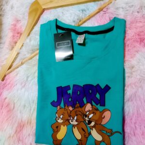 Blusa celeste logo jerry