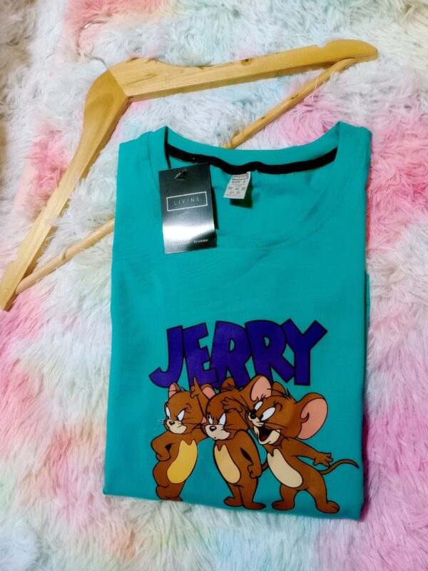 Blusa celeste logo jerry