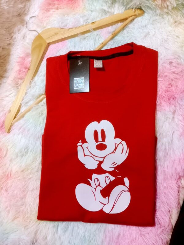 Blusa roja logo mikey mouse